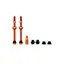 Muc-Off Tubeless Valve Kit 60mm in Orange